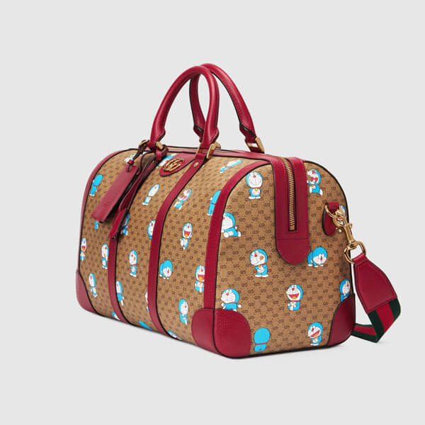 グッチ ドラえもん ミディアム ダッフル バッグ 偽物 647815 2TJBG 8587